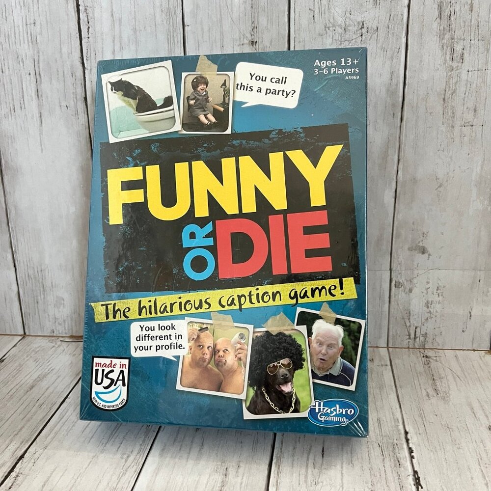 Hasbro Funny Or Die The Hilarious Caption Gag Board Game - Brand New Ages 13+
